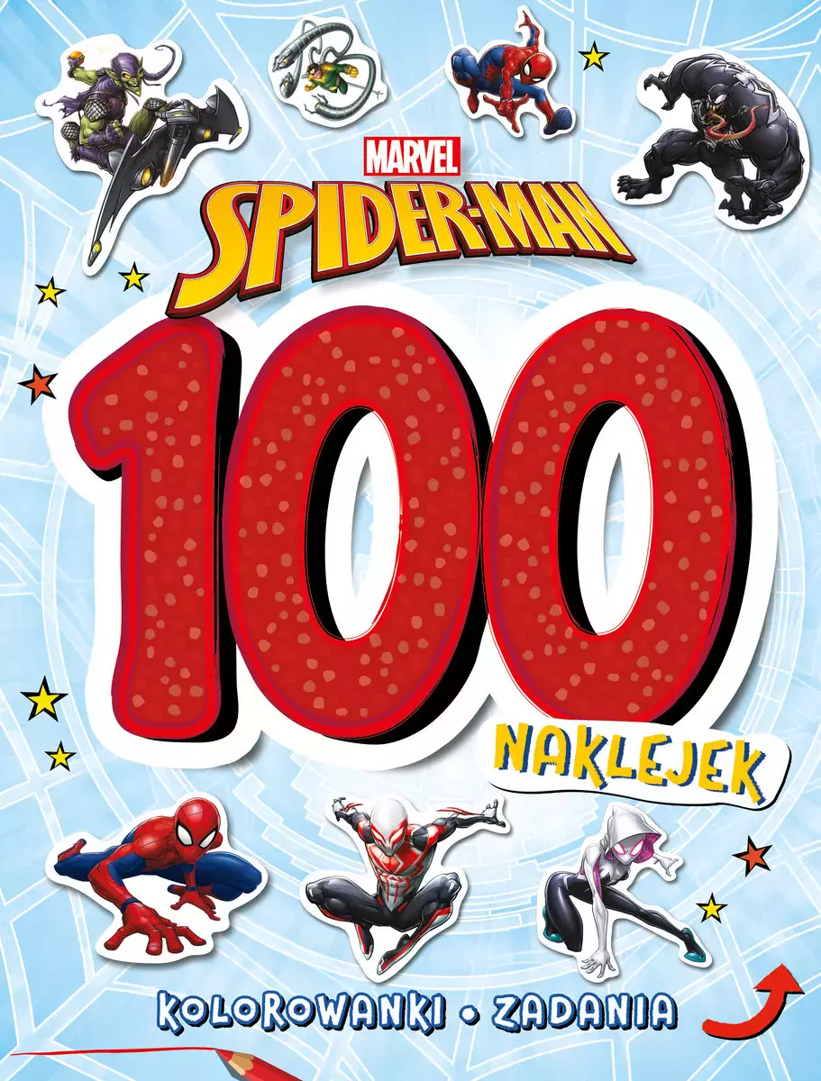 100 naklejek. Marvel Spider-Man - Książki