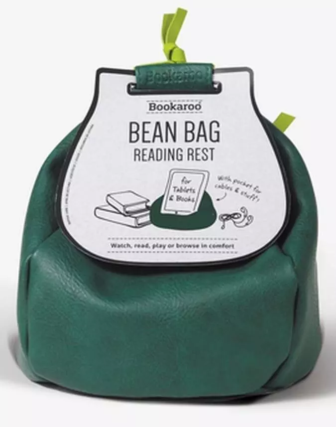 Bean Bag Pufa z kieszonką pod książkę/tablet ziele - Zabawki