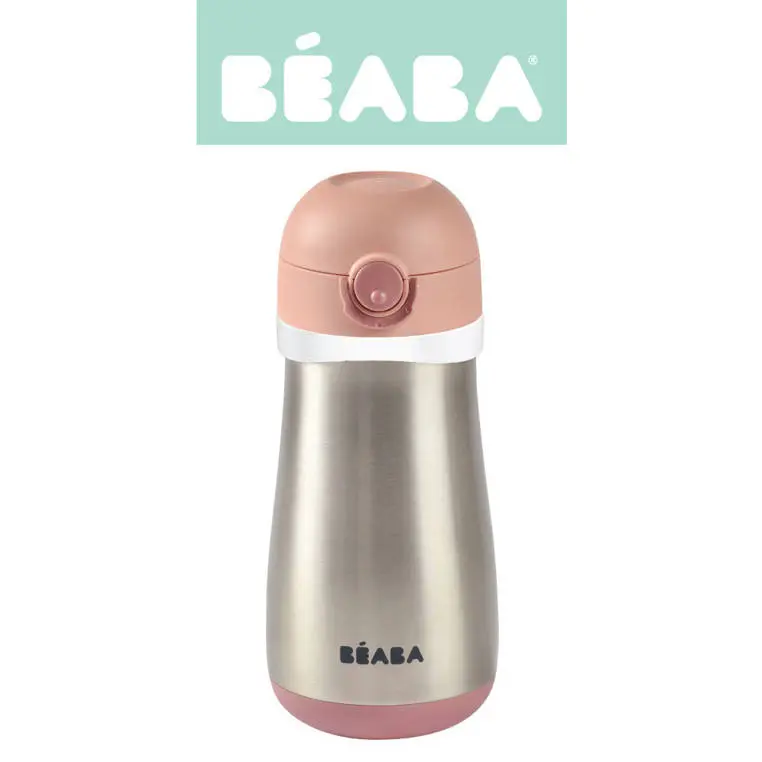 Beaba Bidon termiczny termobutelka 350 ml Old pink - Mama i dziecko