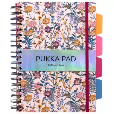 Kołobrulion Book Bloom. Kwiaty jasne. Pukka Project. B5 linia. 100 kartek - Papiernicze i szkolne