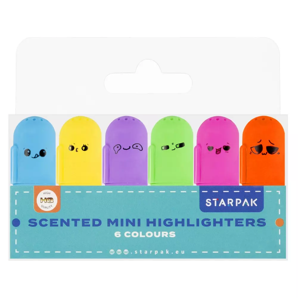 Zakreślacz Mini Zapach 6 kolorów Starpak Pbh 12/144 - Papiernicze i szkolne