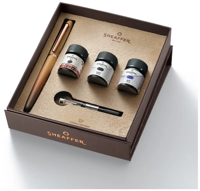 Komplet Pióro wieczne VFM 9428 Coffee + 3x atrament 10ml M G0942853-15 COF BLK BLU, Sheaffer - Papiernicze i szkolne