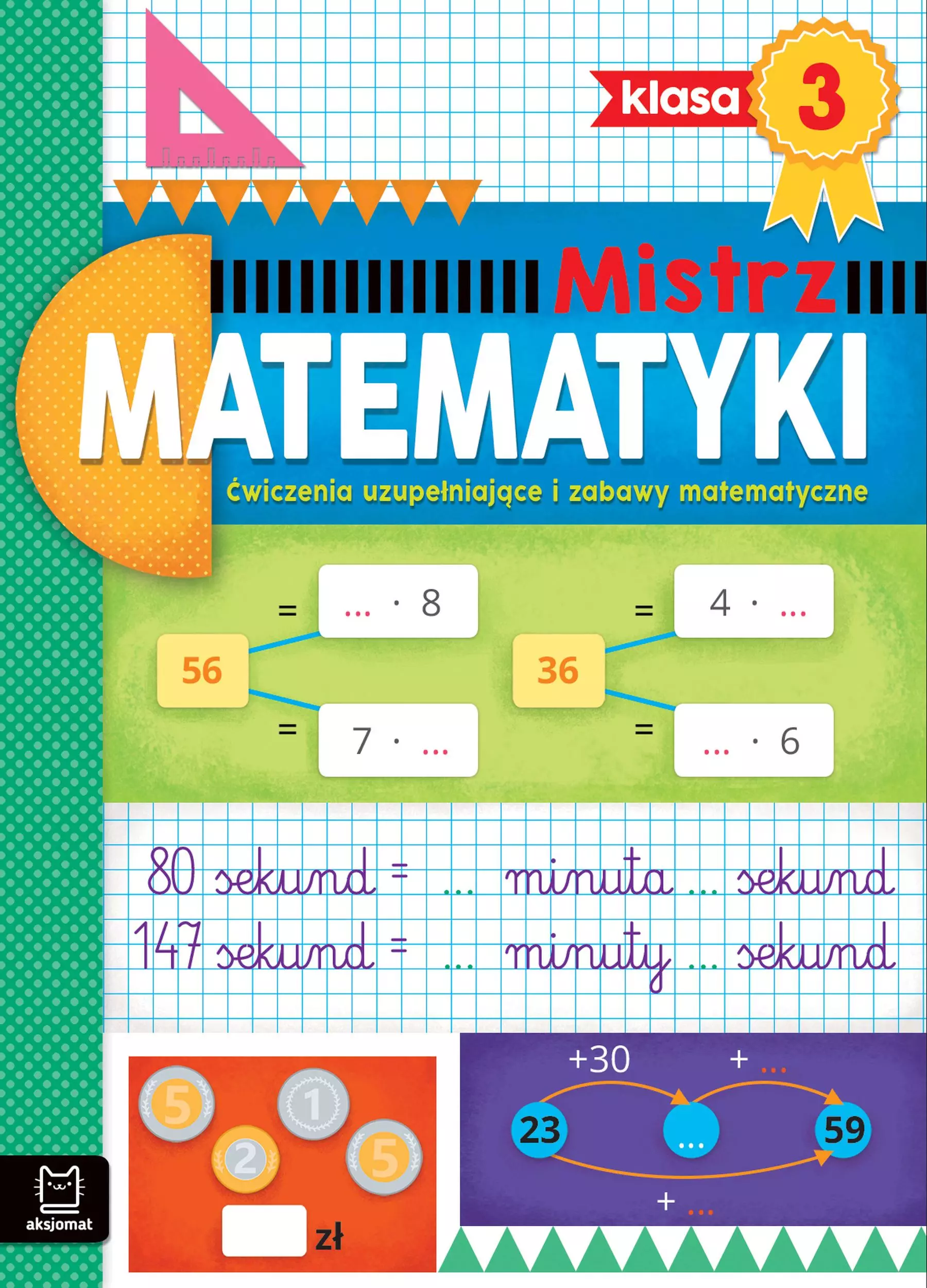 Mistrz matematyki klasa 3. Ćwiczenia uzupełniające i zabawy matematyczne - Książki