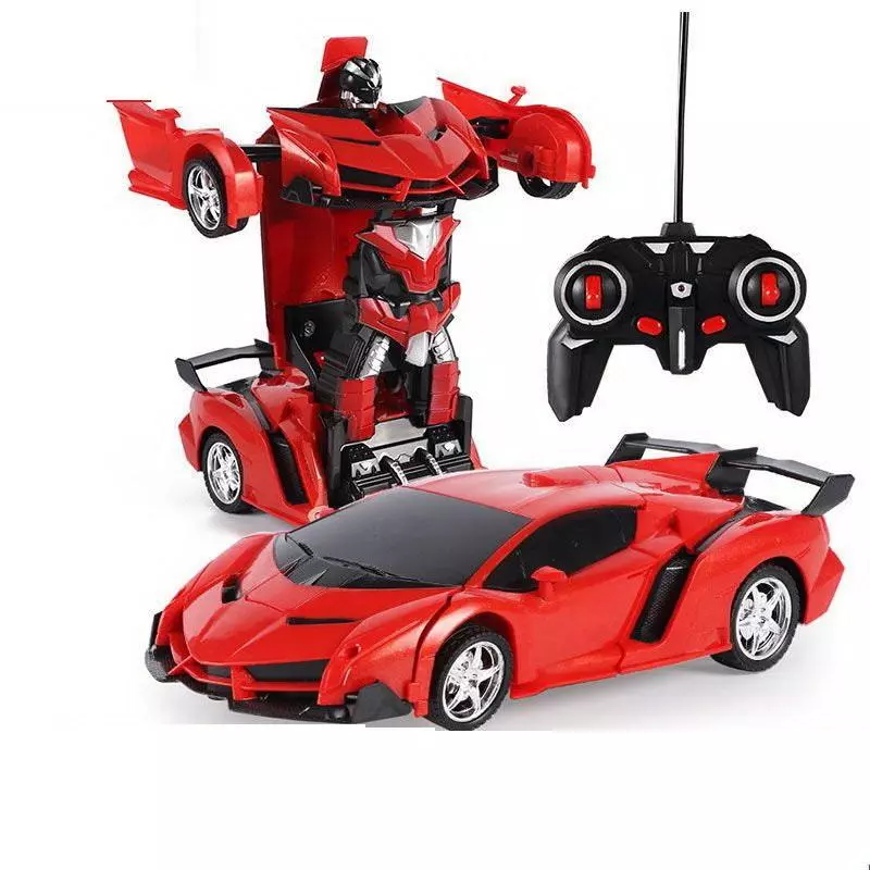 Auto Robot Transformers 2w1 Pilot R/C czerwony - Zabawki