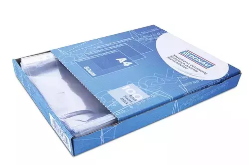 Koszulki na dokumenty A4 transparentne, 100 sztuk - Papiernicze i szkolne