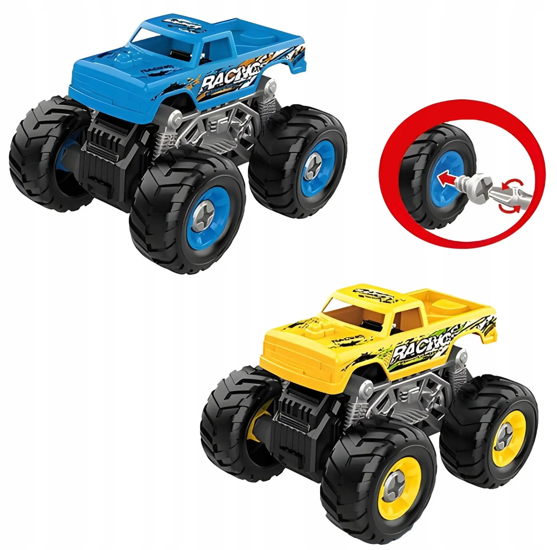 Samochód AUTO JEEP DO SKRĘCANIA Bigtoys (BA6517) - Zabawki
