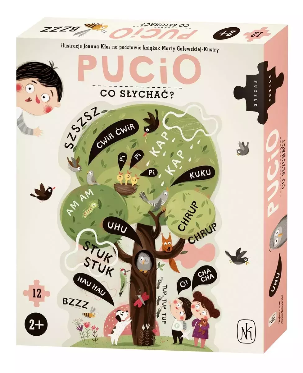 Pucio. Co słychać? Puzzle 12 elementów - Puzzle