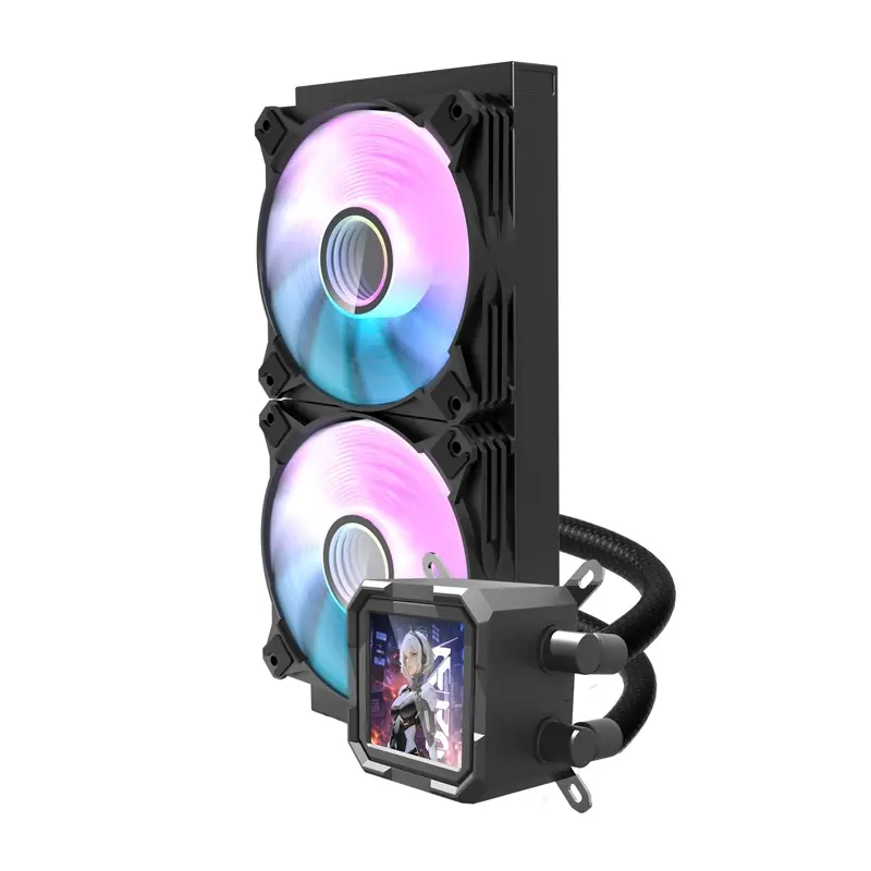 Chłodzenie wodne CPU DARKFLASH DV240S 120mm (czarne) - Elektronika i akcesoria