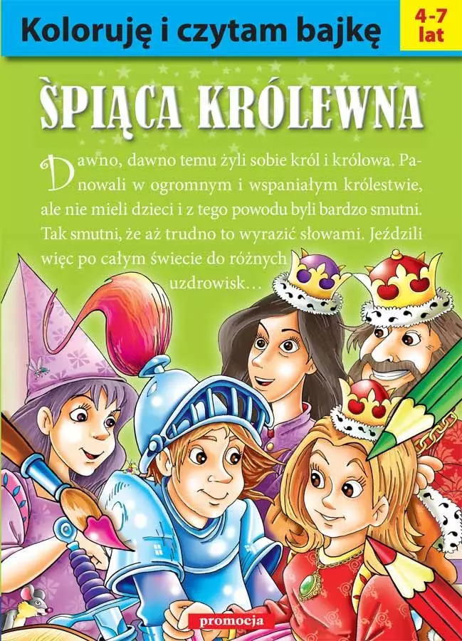 Koloruję i czytam bajkę - Śpiąca królewna - Książki