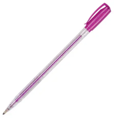 Długopis żelowy GZ-031 brokatowy różowy PB, Rystor - Papiernicze i szkolne
