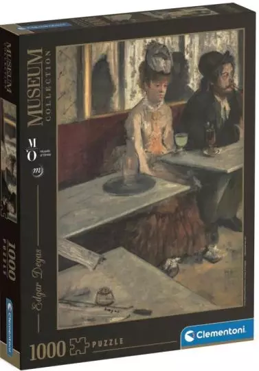Puzzle 1000 elementów. Museum. Edgar Degas, Dans un café ou l'Absinthe - Puzzle