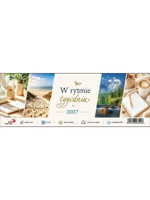 Kalendarz 2027 biurkowy - W rytmie tygodnia - Książki
