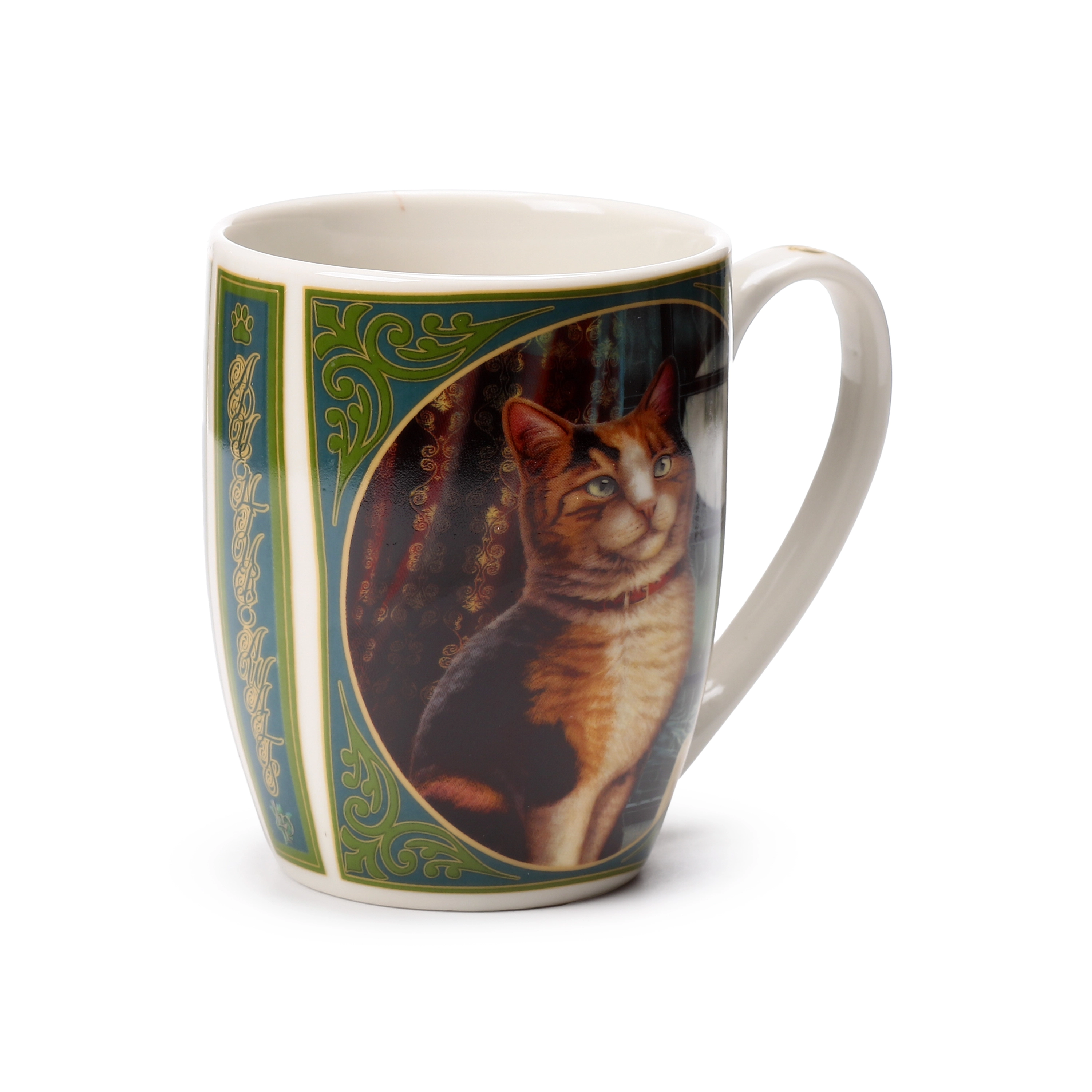Kubek porcelanowy - Kot wyczekujący -Lisa Parker - Papiernicze i szkolne