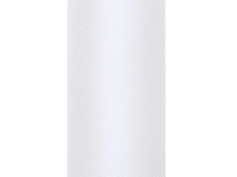 Tiul gładki, biały, 0,5 x 9m (1 szt. / 9 mb.) - Papiernicze i szkolne