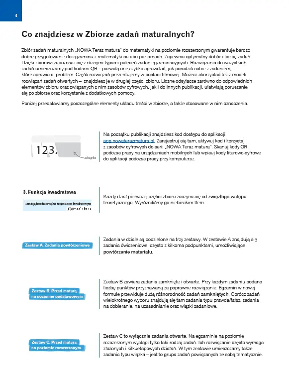 Nowa Teraz matura 2026. Matematyka. Zbiór zadań. Zakres rozszerzony. 2025/2026 - Książki