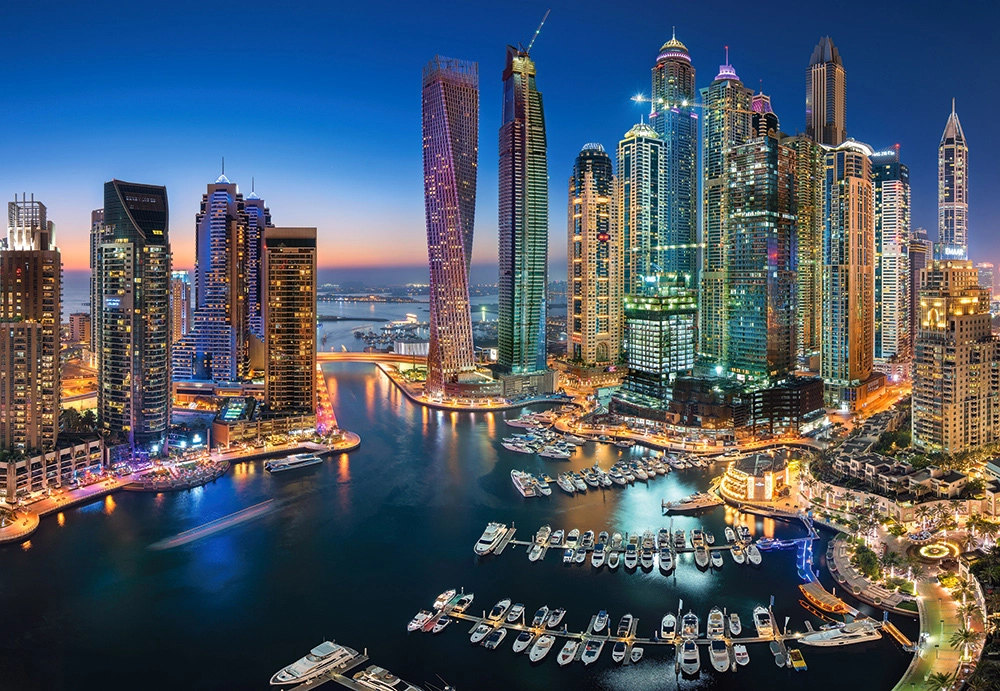 Puzzle 1500 elementów. Drapacze chmur z Dubaju - Puzzle