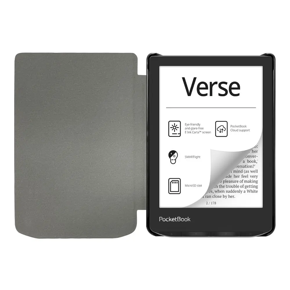 Tech-Protect SmartCase Pocketbook Verse / Pro / Lite Black - Elektronika i akcesoria