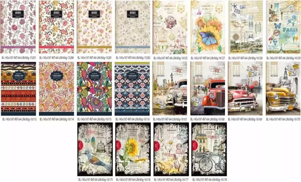 Notatnik ozdobny 145x197/64K linia FRESH - Papiernicze i szkolne