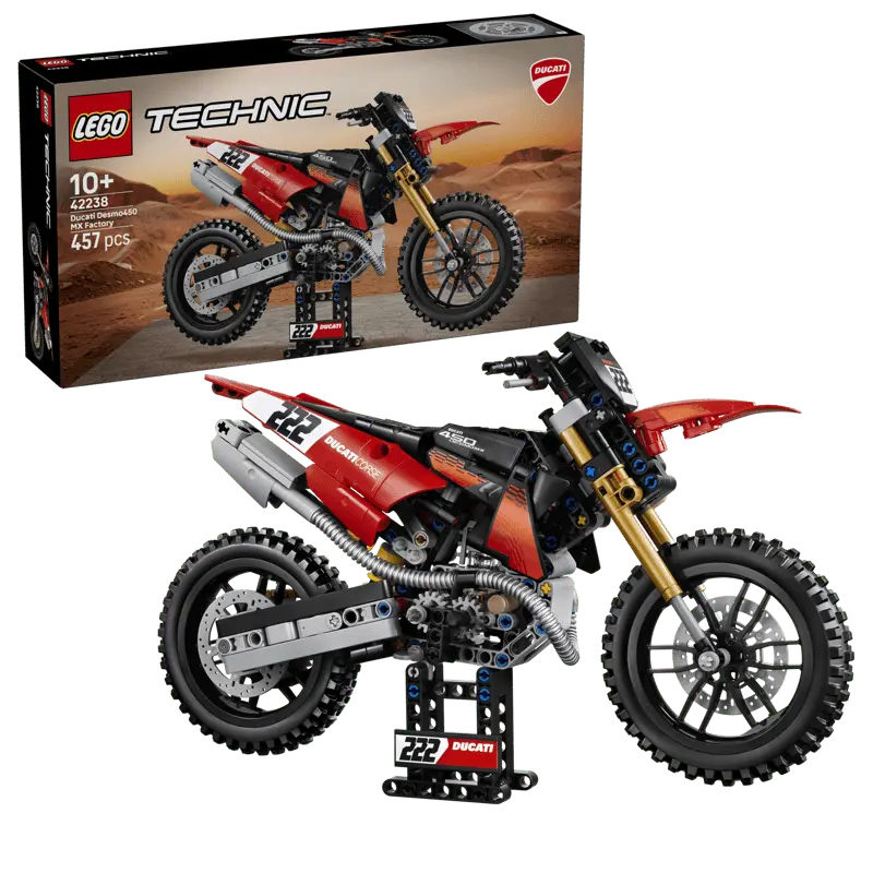 LEGO Technic Motocykl Ducati Desmo450 MX Factory 42238 - Zabawki