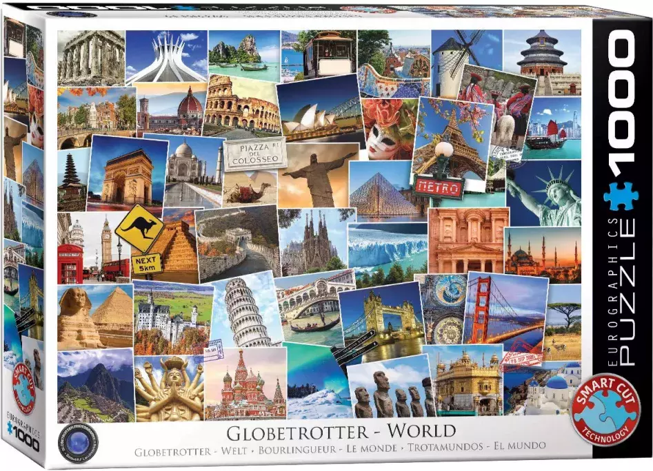 Puzzle 1000 elementów. Globtroter, świat - Puzzle