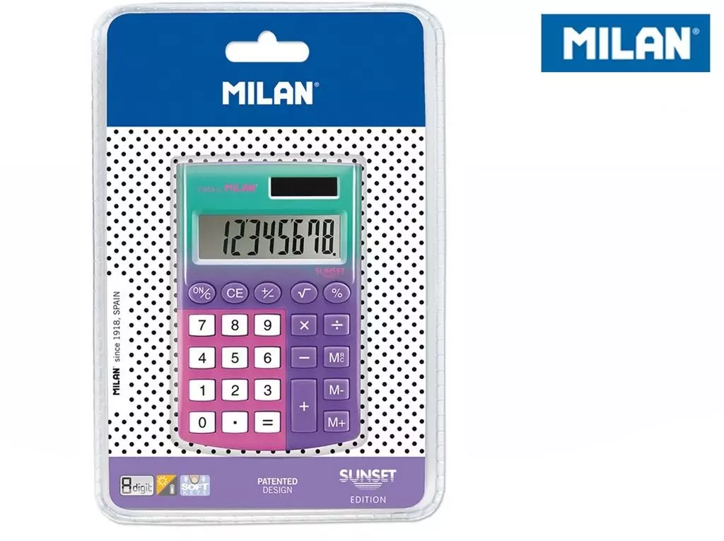 Kalkulator Pocet 8 pozycyjny MILAN - Papiernicze i szkolne