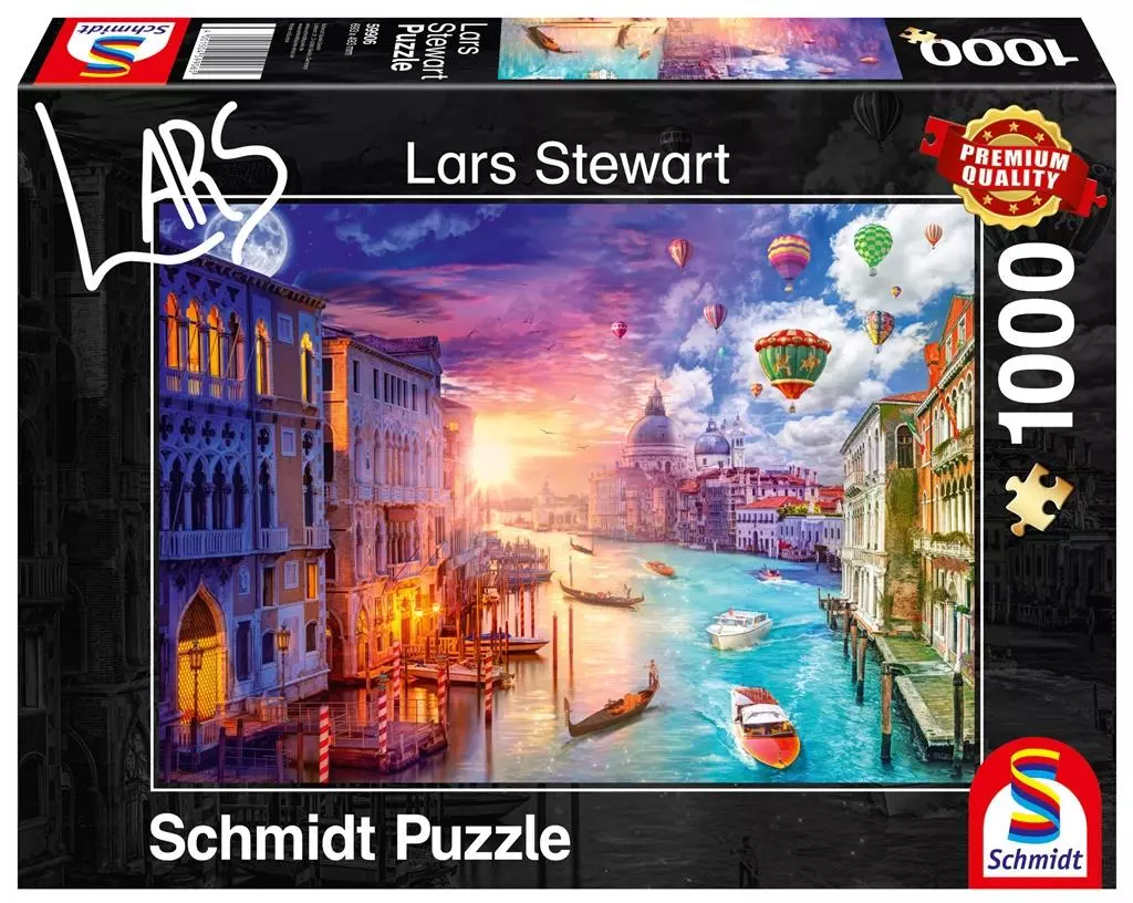 Puzzle PQ 1000 Lars Stewart Wenecja dzień/noc G3 - Puzzle