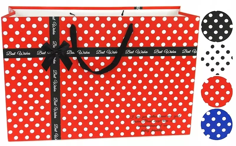 60 x 40 x 22 cm DUŻA TORBA TOREBKA PREZENTOWA 2795 - Papiernicze i szkolne