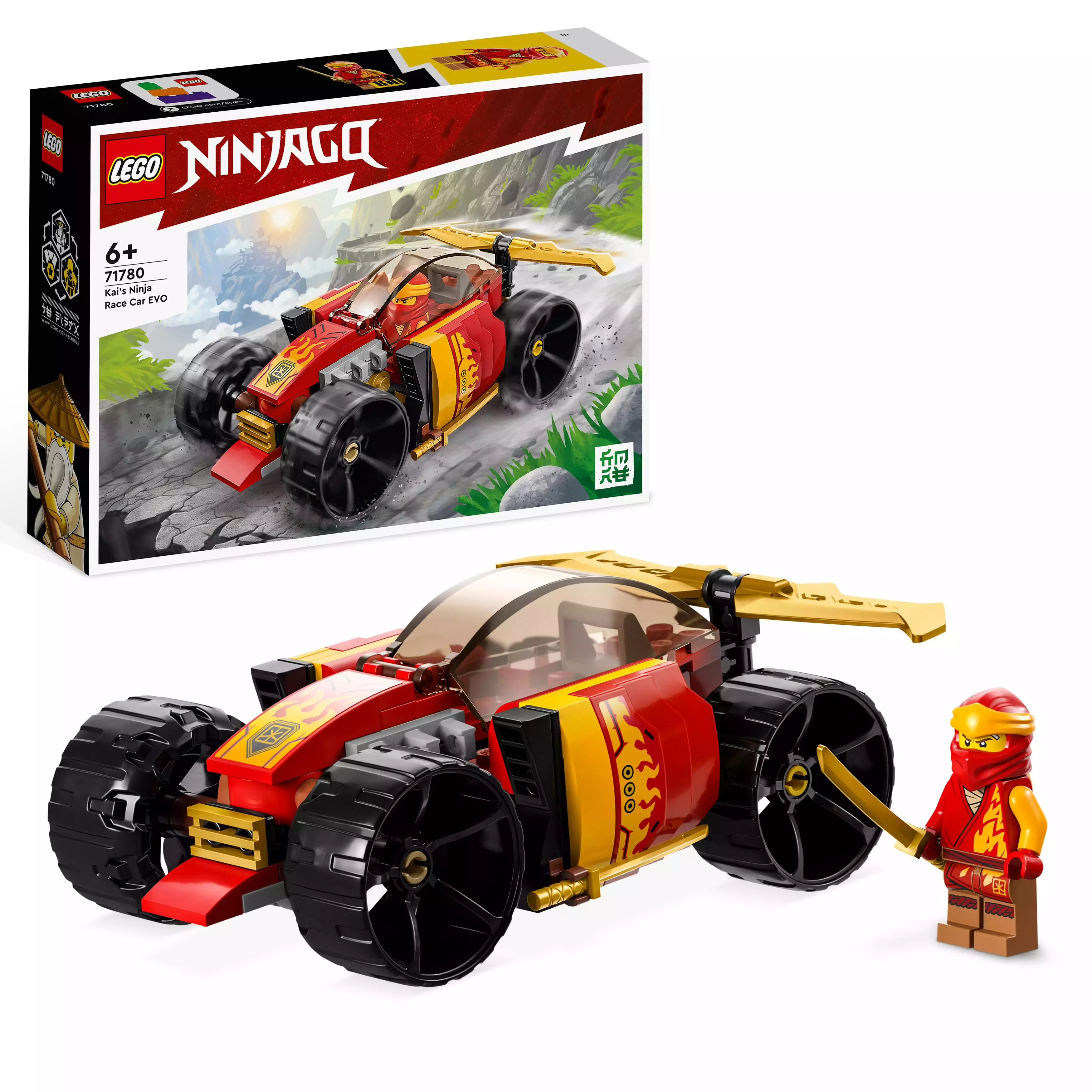 LEGO NINJAGO Samochód wyścigowy ninja Kaia EVO 71780 - Zabawki