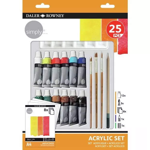 Farby akrylowe Fila 25 szt. x 12 ml - Papiernicze i szkolne