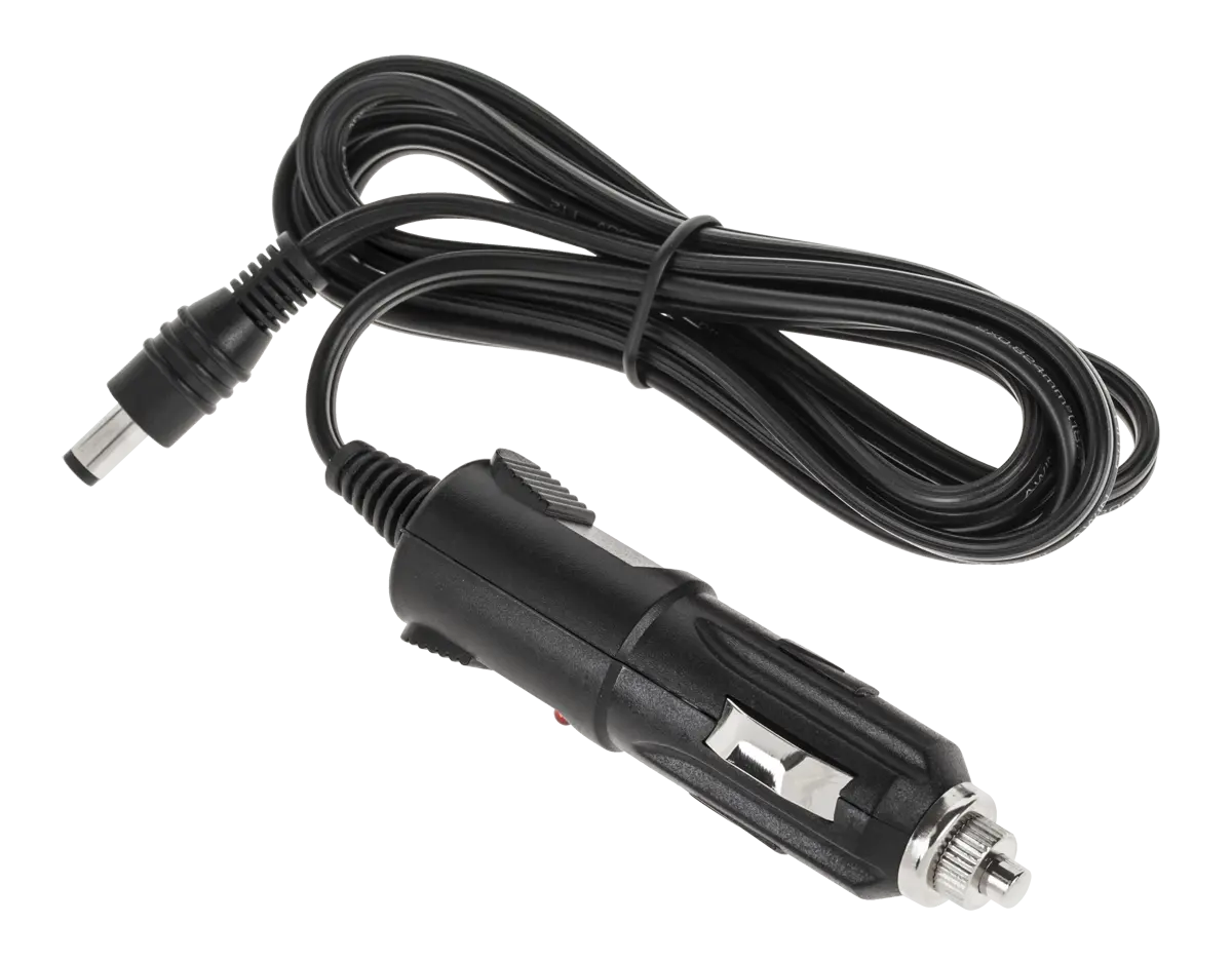 Złącze wtyk zapalniczki na kablu 1.5m DC 2.1/5.5 - Elektronika i akcesoria