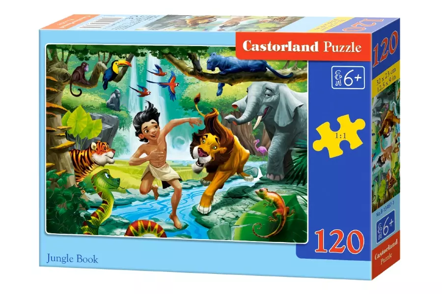 Puzzle 120 elementów. Księga Dżungli - Puzzle