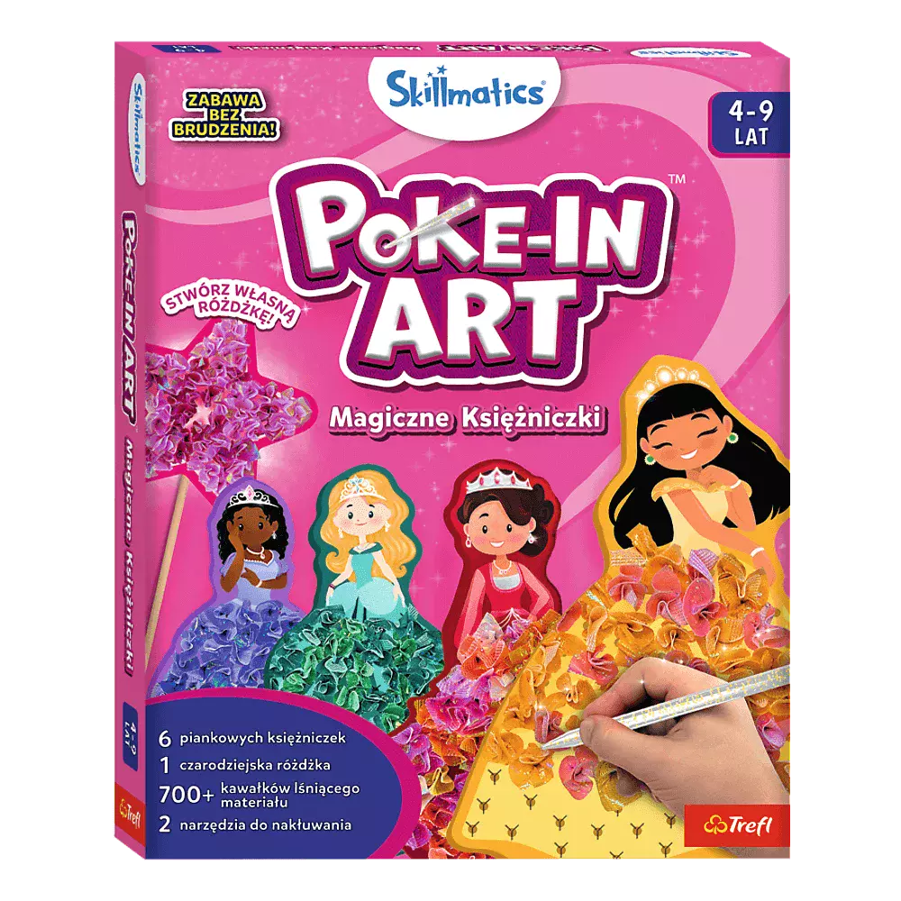 Skillmatics, Poke-In Art. Magiczne Księżniczki. Zestaw kreatywny - Zabawki
