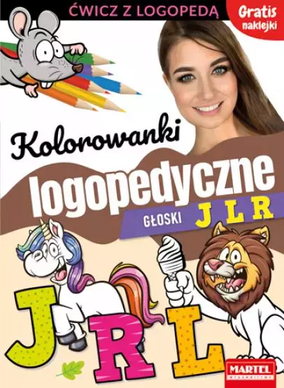 Kolorowanki logopedyczne. Głoski J, L, R - Książki