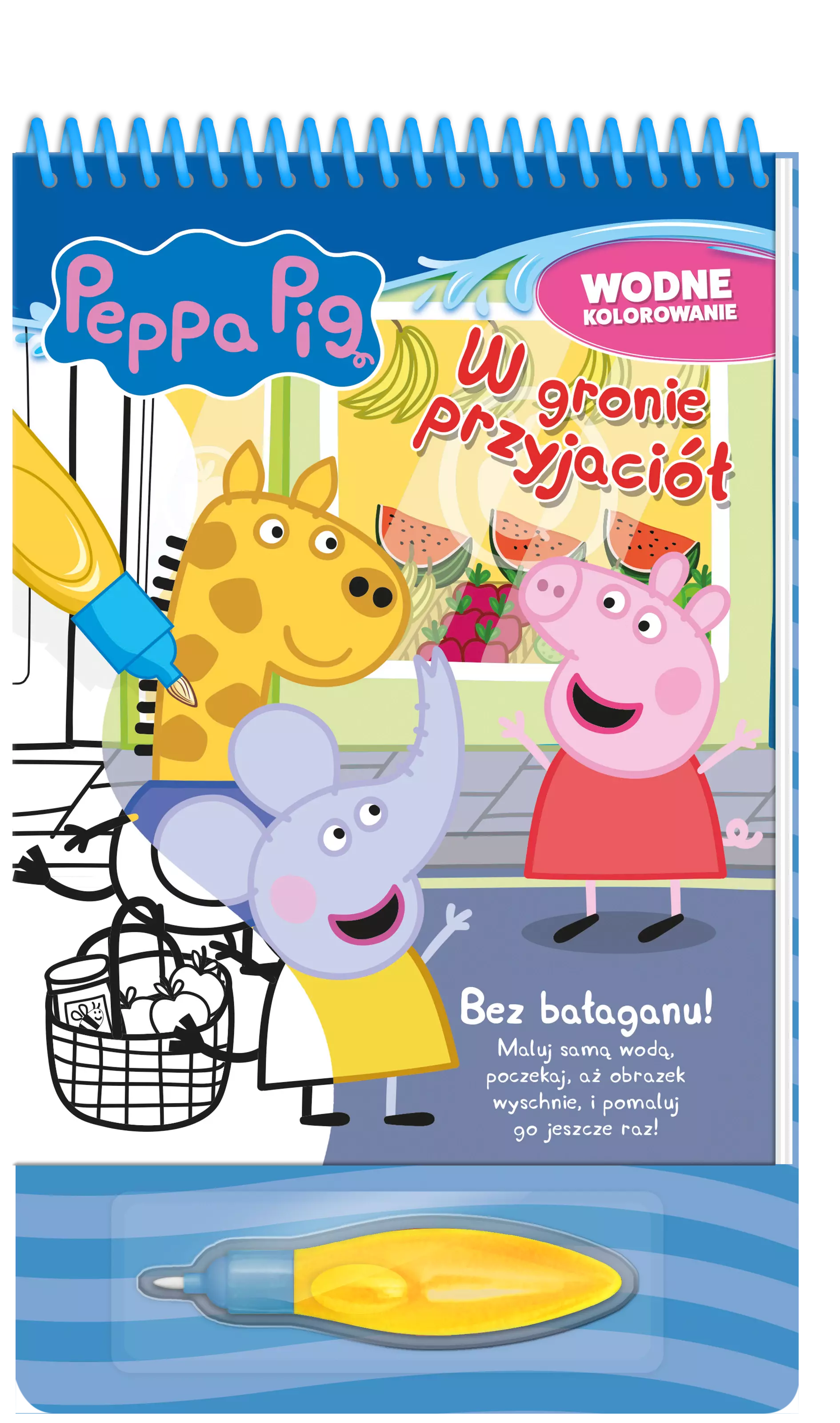 Peppa Pig. Wodne kolorowanie cz. 11 W gronie przyjaciół - Książki