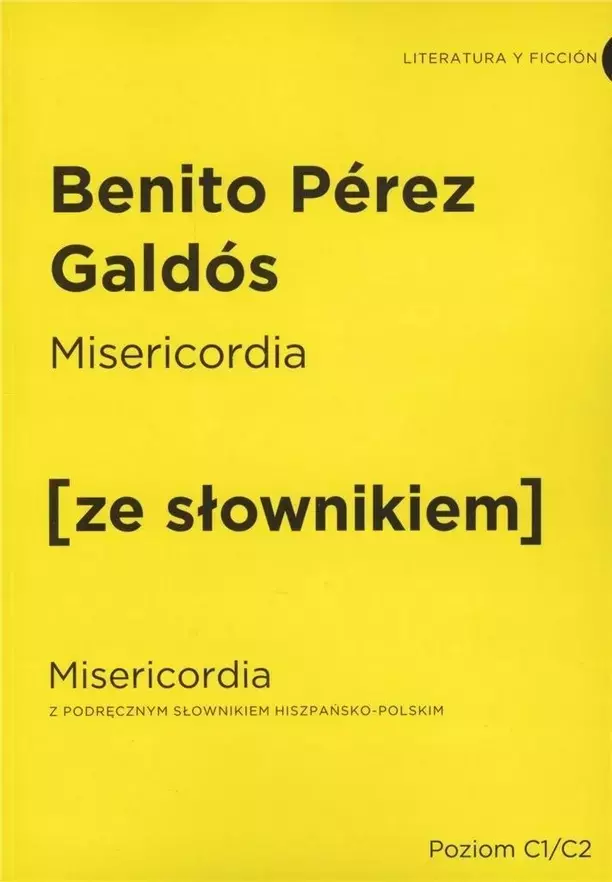 Misericordia z podręcznym słownikiem hiszpańsko-polskim - Książki