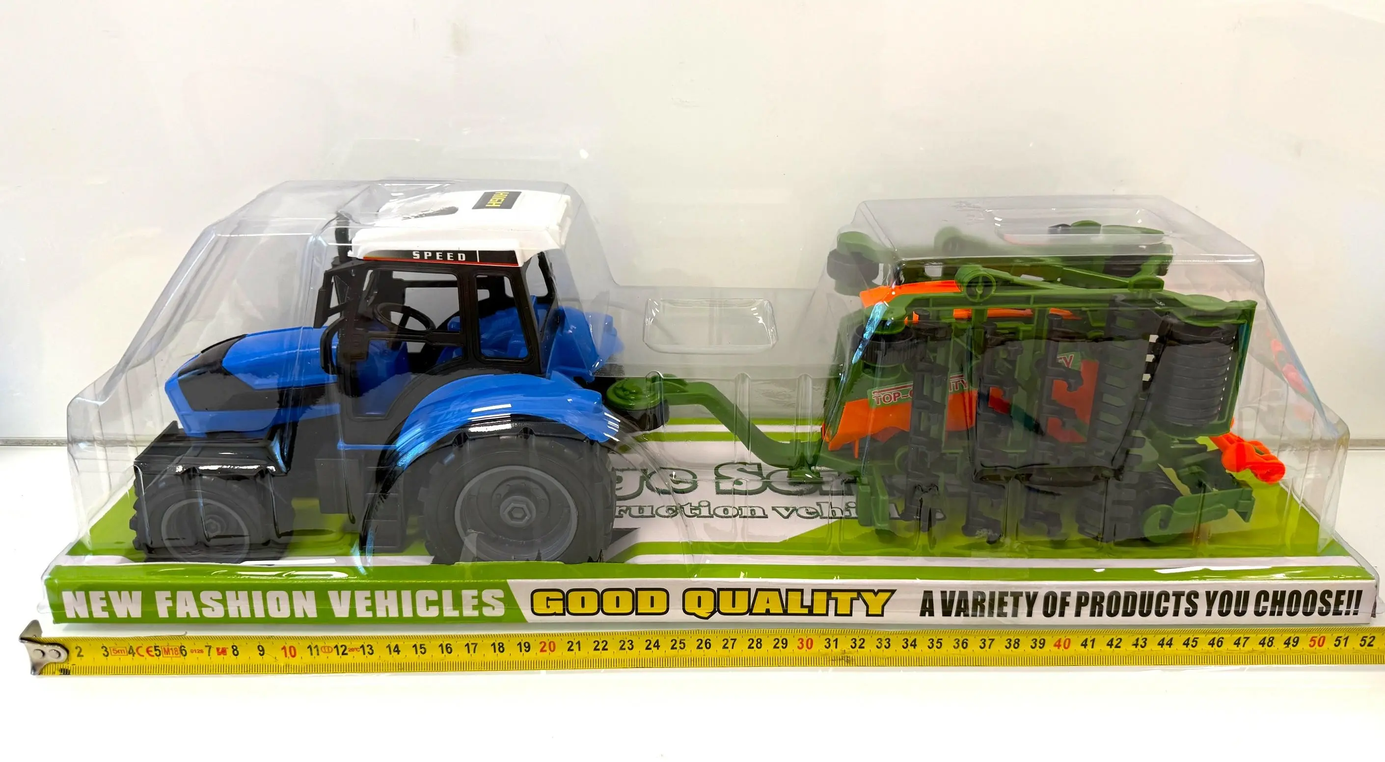 Traktor New H Z Agregatem Uprawowym 666-121CN - Zabawki