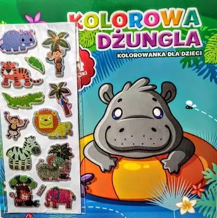 Kolorowa dżungla Hipopotam - Książki