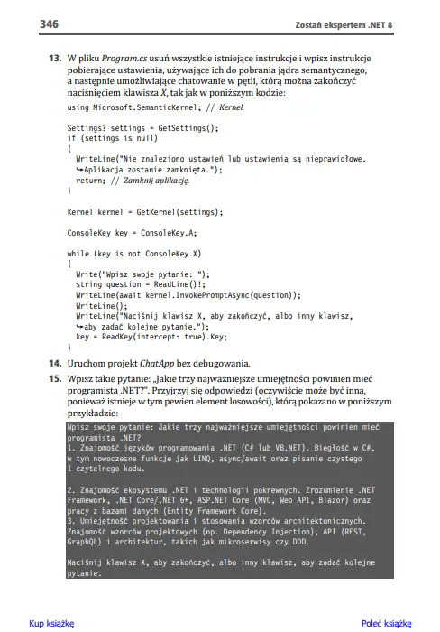 Zostań ekspertem .NET 8. Dobre praktyki, wzorce projektowe, debugowanie i testowanie aplikacji - Książki