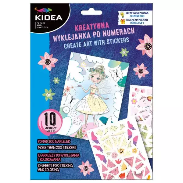Kreatywna wyklejanka po numerach. Magiczny świat - Zabawki