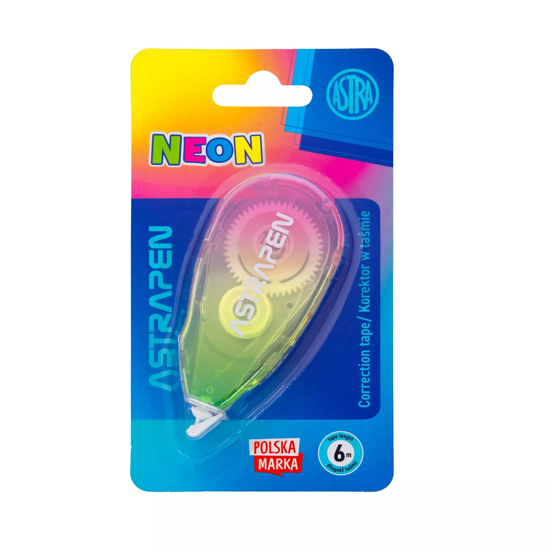 Korektor w taśmie biurowy ASTRAPEN Neon Line - 1 szt. blister - Papiernicze i szkolne