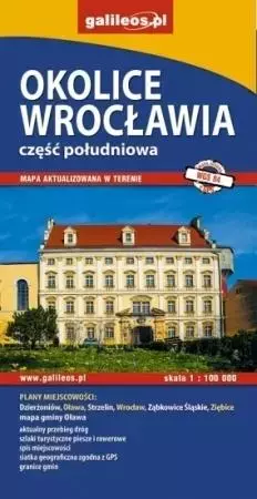 Okolice Wrocławia, część południowa. Mapa 1:100 000 - Książki