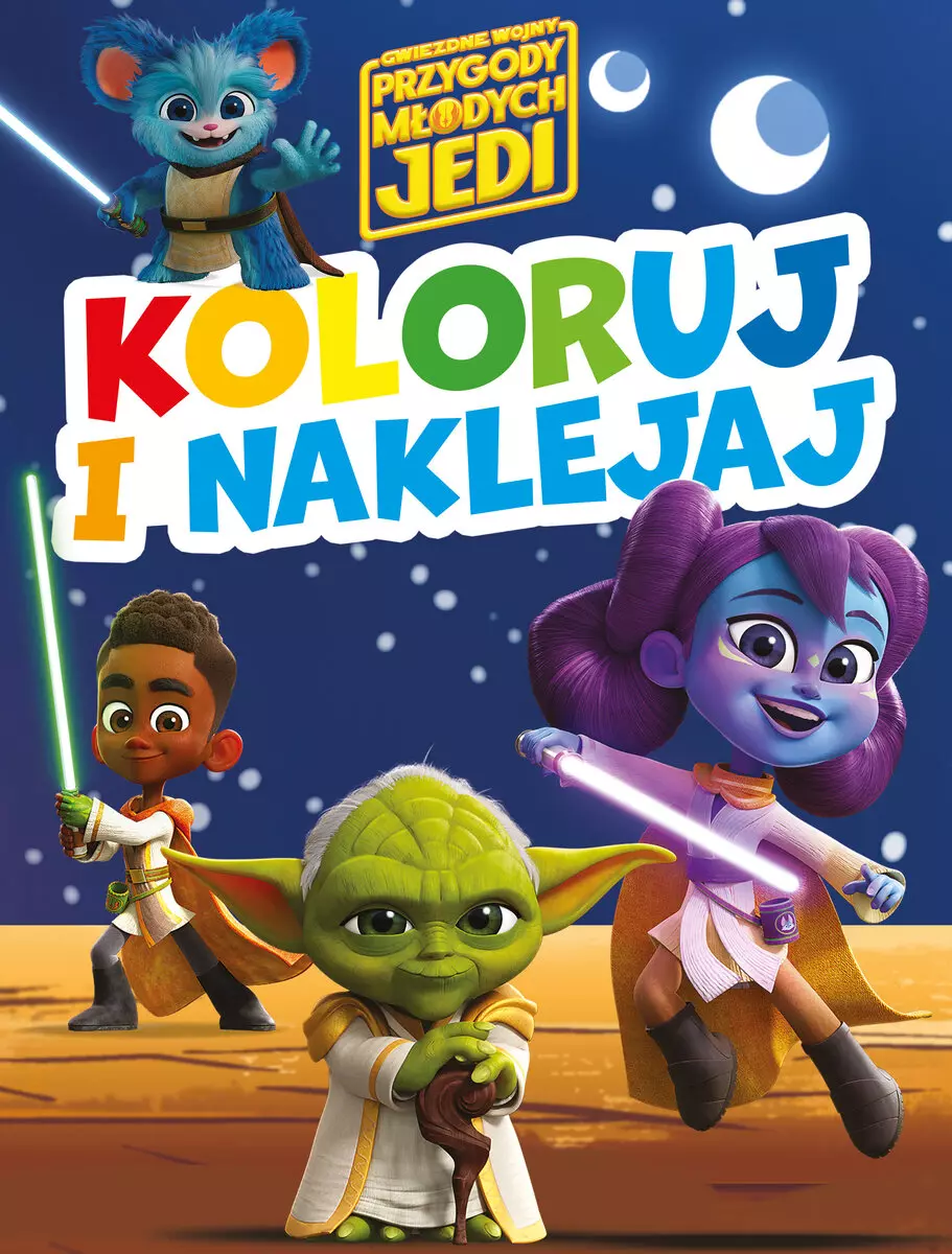 Koloruj i naklejaj! Gwiezdne Wojny Przygody Młodych Jedi - Książki