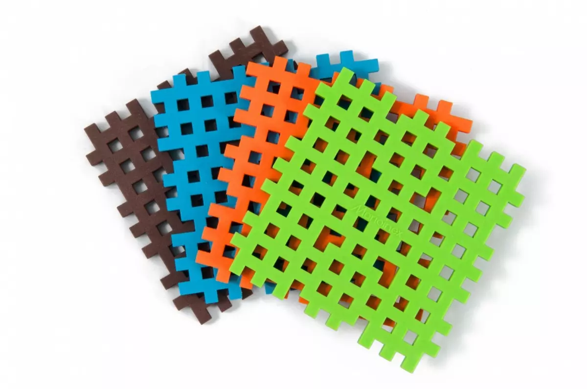 Klocki konstrukcyjne Mini Waffle, mini podstawa, mix kolorów - Zabawki