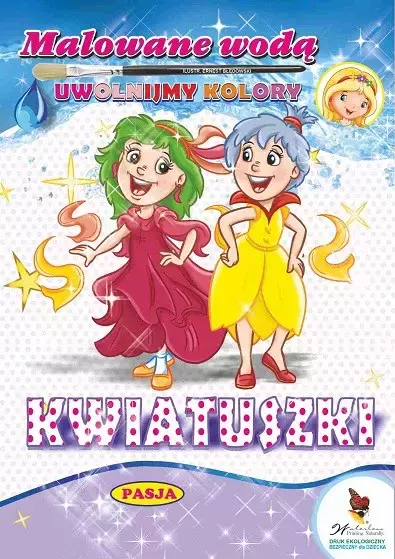 Malowane wodą. Kwiatuszki - Książki