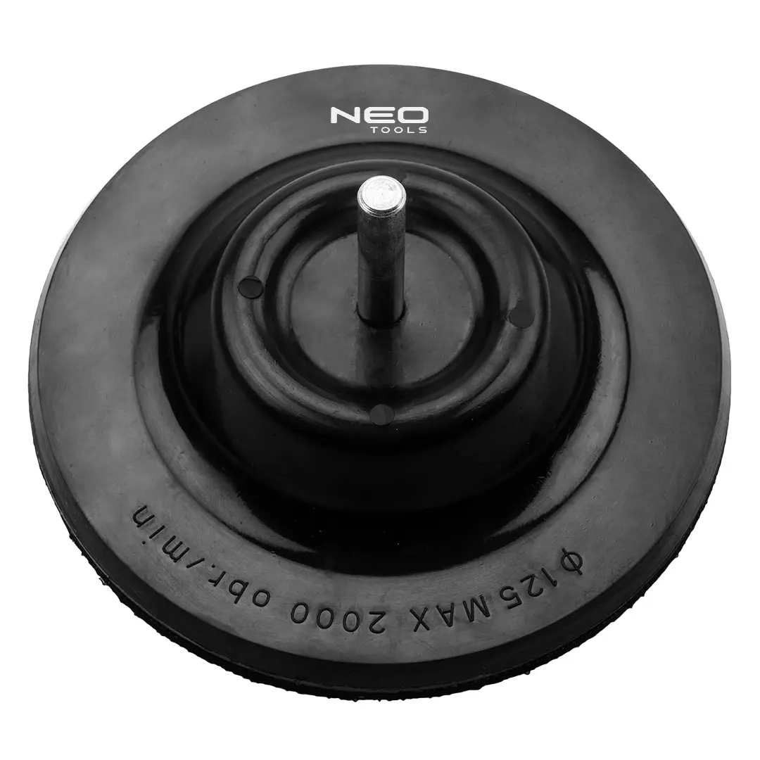 Tarcza mocująca z rzepem 125 mm x 4 mm, trzpień 8 mm - Elektronika i akcesoria