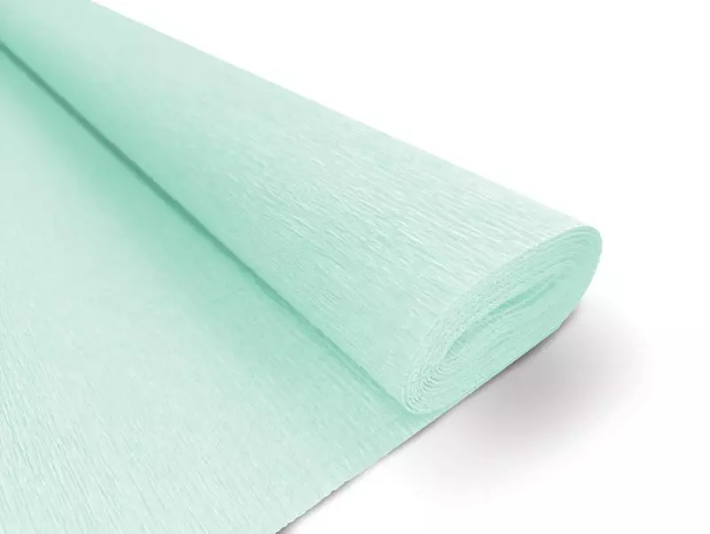 Bibuła marszczona, miętowy pastel - Papiernicze i szkolne