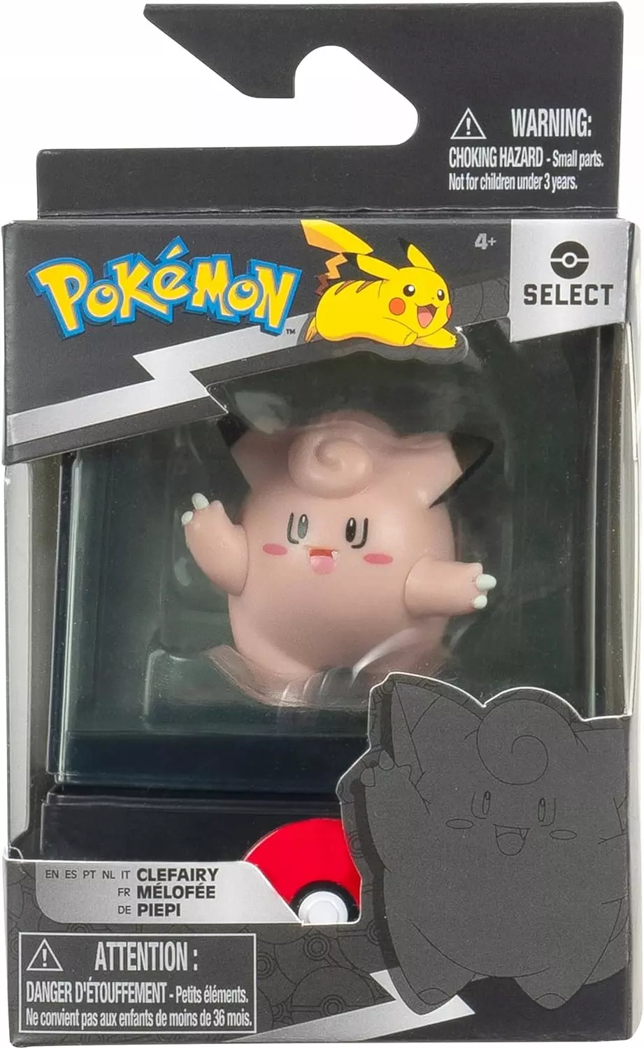 JAS POKEMON FIGURKA BITEWNACASE CLEFAIRY - Zabawki