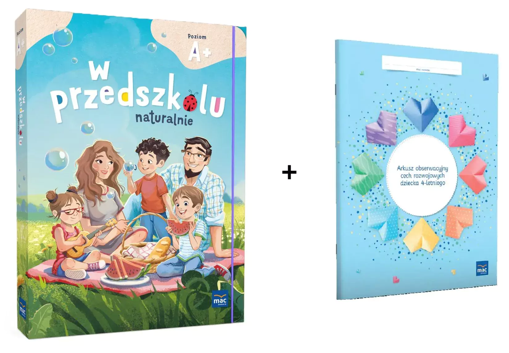 Superpakiet W przedszkolu naturalnie. Poziom A+. Pakiet + Arkusz obserwacyjny dziecka 4-letniego - Książki