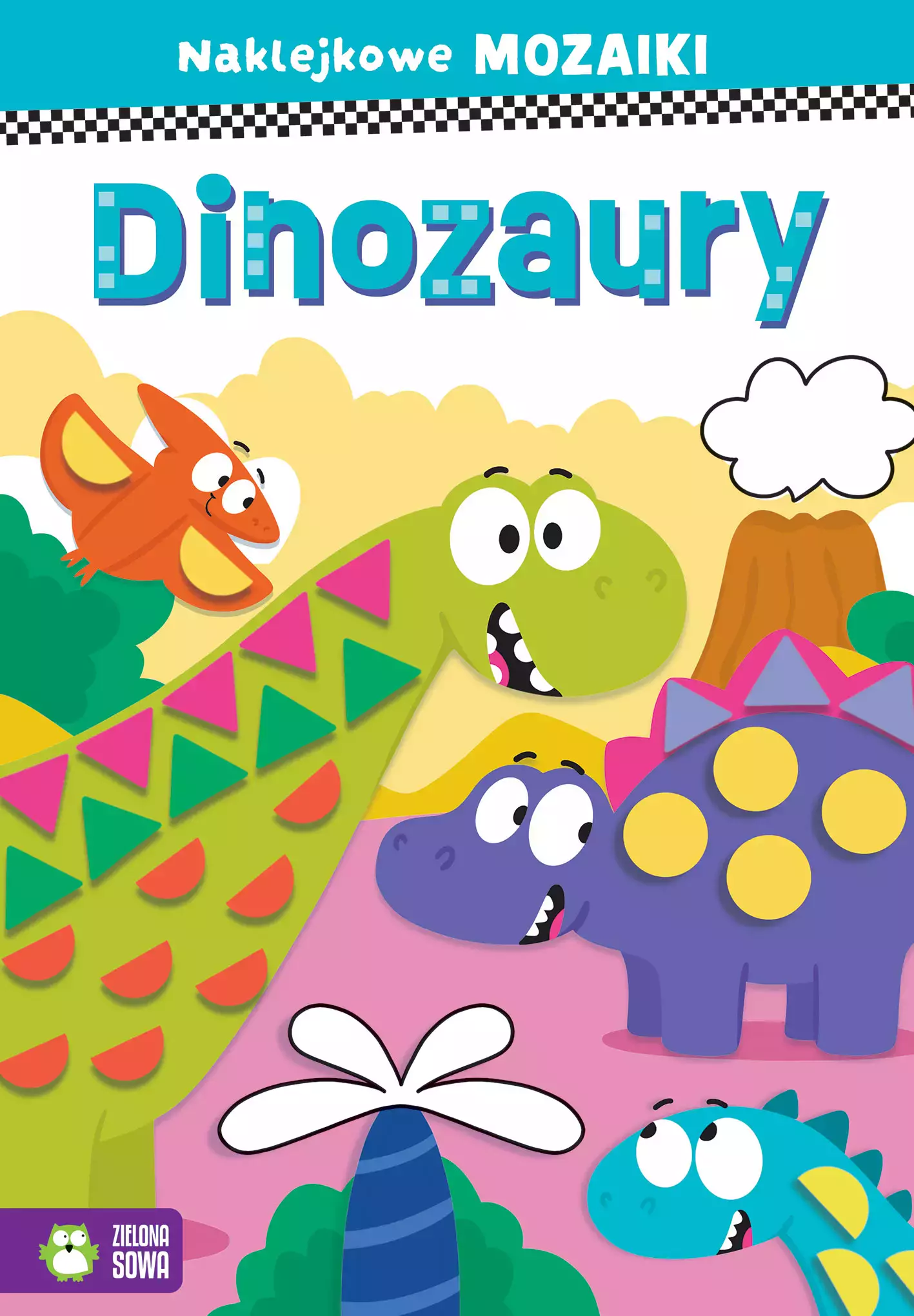 Naklejkowe mozaiki. Dinozaury - Książki
