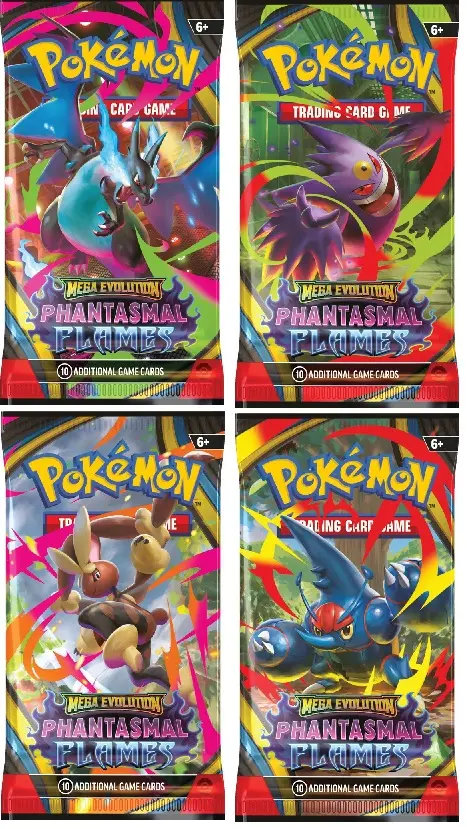 Pokémon TCG. Mega Evolution. Phantasmal Flames - Booster - Gry